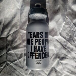 ALF Tears of the People I Have Offended grey water bottle